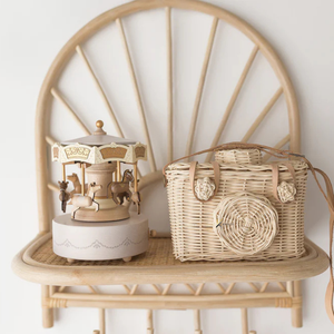 Meilleure Offre 2026 Sac Messager Enfant en Osier, Accessoire Photo, Sac à Bandoulière Tressé à la Main en Fibres Naturelles, Adorable Pochette de Voyage - Product Image 2