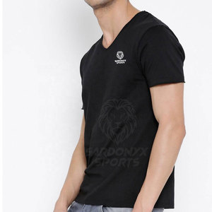 Camisetas de Cuello en V para Hombre, Algodón Suave Premium, Tejido Sólido, Casual, Manga Corta, Transpirable, Secado Rápido, Verano, Ejercicio, Gimnasio, Moda - Product Image 5