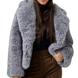 Manteaux en fourrure pour femmes de qualité supérieure, chauds et moelleux pour l'hiver, longs, doux, élégants, style vêtements d'extérieur tendance, manteaux en fausse fourrure élégants - Product Image 5