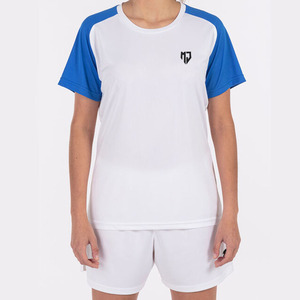 Conjuntos de Uniformes de Baloncesto Blancos y Azul Rey para Mujer, Manga Corta, Secado Rápido, Transpirables, 100% Poliéster, Ropa Deportiva para Equipos - Product Image 2