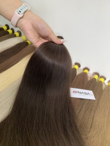 Precio al por mayor 100g Extensiones de cabello humano virgen vietnamita de alta calidad a granel, lisas naturales, súper doble densidad, con puntas de trama única - Product Image 6
