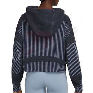 Sudadera Deportiva Ligera de Alta Calidad con Logotipo Personalizado para Mujer, Sudadera Holgada de Gimnasio, Sudadera Corta de Lujo para Mujer - Product Image 2