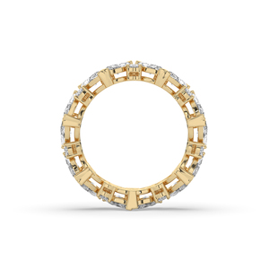 Bague de fiançailles pour femme en argent 925, style unique, légère, avec diamant de laboratoire de 3,22 carats, taille brillant marquise, certifiée IGI, luxe - Product Image 3