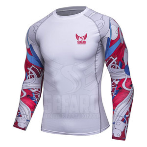 Rashguard sur mesure, best-seller, faible MOQ, couleur unie, qualité supérieure, marque privée - Product Image 2