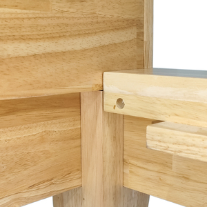Muebles de Vietnam OEM/ODM, Camas Modernas Minimalistas de Madera con Cabecera Tapizada, Plataforma de Madera de Caucho, Carpintería Japonesa - Product Image 5