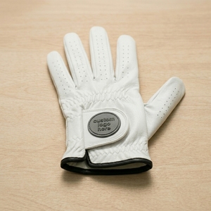Gant de golf en cuir Cabretta de qualité supérieure OEM avec marqueur de balle magnétique, logo personnalisé, respirant, adhérence douce, fournisseur de gants de golf - Product Image 1