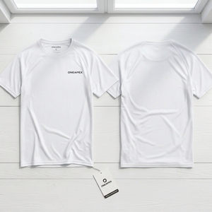 <b>Men</b> <b>Compression</b> T <b>Shirt</b> White Short Sleeve Athletic Gym Training Sportswear Custom Logo Fitness Running Workout <b>Shirt</b> - Product Image 2