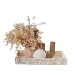 Plateau de service de luxe en nacre, fait main, incrusté de coquillages, plateau décoratif pour la maison, l'hôtel, le restaurant, pour le service et les cadeaux - Product Image 4