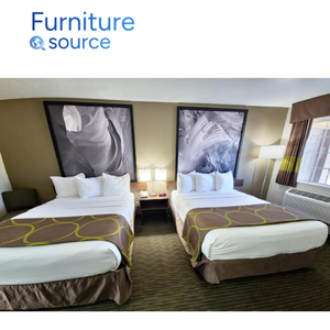 Affordable MDF Melamine <b>Hotel</b> Furniture - Modern MDF Melamine <b>Hotel</b> Furniture <b>Bedroom</b> <b>Sets</b> OEM Vietnam Skilled Factory - Product Image 3