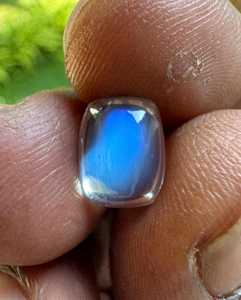 Piedra de Luna Azul Real Rara, Gema Natural con Destellos, Cristal Curativo Premium para Joyería, Piedra Suelta - Product Image 5
