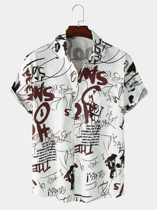 Chemises pour hommes personnalisées à manches courtes en rayonne 100% imprimées par sublimation, style hawaïen décontracté, impression par sublimation personnalisée - Product Image 5