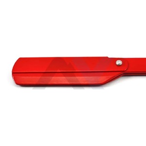 Kit de Rasage Professionnel de Luxe Premium pour Hommes, Rasoir Shavette à Lame Coulissante en Acier Rouge avec Verrouillage par Oscillation pour le Visage et le Corps, Idéal pour la Coiffure et le Soin Personnel en Salon - Product Image 1