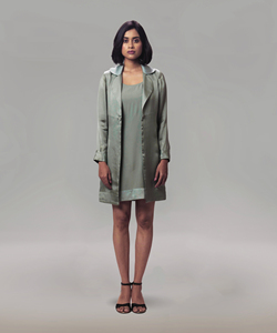 Vestido Corto Tipo Túnica Informal para Mujer con Corte Entallado Inspirado en el Clásico Corte Kurti, Atuendo Elegante para Fiesta - Product Image 2