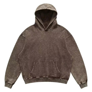 Sudadera con Capucha Extra Grande de Estilo Vintage, Personalizada Glory OEM, para Hombre, Ropa Urbana, Sudadera de Algodón Grueso de Primera Calidad, Venta al Por Mayor - Product Image 1