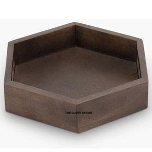 Nouveauté : Plateau décoratif en aluminium avec motif de feuilles plaqué or, plateau à fleurs, décoration pour la maison et les hôtels - Product Image 3