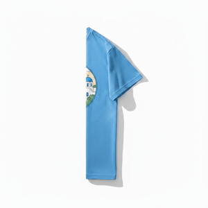 Camiseta Personalizada con Estampado de Isla Griega, Manga Corta, Cuello Redondo, Algodón Jersey, Corte Regular - Product Image 4