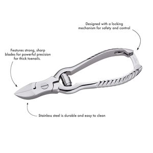 3-Piece Luxury Stainless Steel Nail hand nippers <b>Cuticle</b> Cutter Nippers Curved <b>Trimmer</b> hand Tool Fingernails Hand care - Product Image 4
