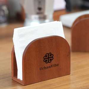 Porte-serviettes en bois élégant pour la décoration de table, l'organisation de la cuisine, le service de restaurant et comme article cadeau pour la maison - Product Image 4