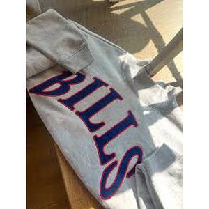 Sudadera Oversize de Cuello Redondo para Mujer Bills, 100% Algodón, Hombros Caídos, Estampado de Letras, Estilo Urbano Otoñal, Transpirable, Cuello Simulado - Product Image 6