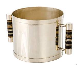 Cubo de hielo metálico resistente con elegante asa para enfriar vino, champán y cerveza, perfecto para el hogar, bar o cocina. - Product Image 5