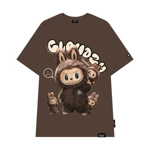 เสื้อยืดสตรีทแวร์ลำลองสไตล์วินเทจพิมพ์ลายดอกไม้ ผ้าฝ้าย 100% หนา 250gsm แขนสั้น ยูนิเซ็กส์ สำหรับผู้ชายและผู้หญิง รุ่นฮิตปี 2026 - Product Image 5