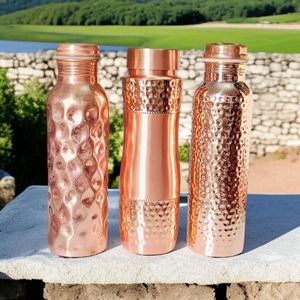<b>Copper</b> Water <b>Bottle</b> Multipurpose Lifestyle <b>Bottle</b> for <b>Drinking</b> Storage Serving and Everyday Hydration Use - Product Image 4