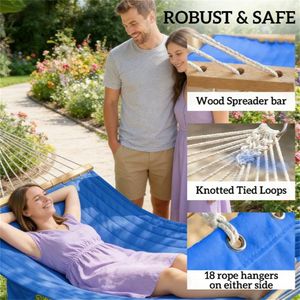 Double Outdoor <b>Hammock</b> Swing-for Relaxation and Leisure - Product Image 3