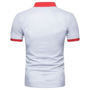 Polo a rayas 100% de algodón para hombre, camisa de manga corta con cuello vuelto, ajustada, informal, de negocios, de verano, alta calidad - Product Image 3