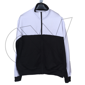 Chaqueta Deportiva con Capucha para Hombre, Color Morado y Blanco, Tejido Softshell, Cierre de Cremallera, Cintura Elástica, Corte Regular, Impermeable y Resistente al Viento - Product Image 3
