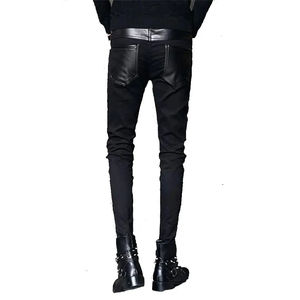 Pantalon en cuir décontracté pour homme, collection hiver, avec logo et impression personnalisés, service OEM, doublure polaire respirante, taille haute – Grande Vente - Product Image 4