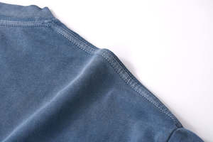 เสื้อยืดผู้ชายทรงโอเวอร์ไซส์ พิมพ์ลายกราฟิกวินเทจสีดำ ผ้าฟอกสี 250gsm จากผู้ผลิต - Product Image 6