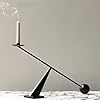Luxury Sculptural Candle Holder – Elegant <b>Black</b> Iron Candle Stand for Shelf, Table & Mantel Decor - Product Image 4