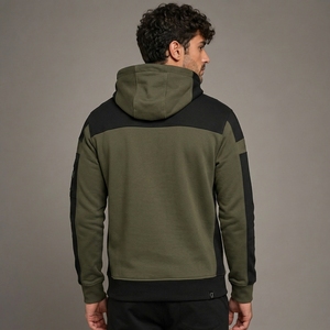 Sweat à capuche personnalisé pour homme, vêtements streetwear d'hiver, avec tissu polaire léger, coupe régulière, texture douce, respectueux de l'environnement - Product Image 2