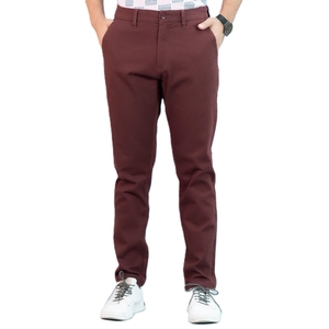 Pantalon Oxford en coton coupe droite pour homme, infroissable, décontracté, taille mi-haute, braguette boutonnée, poches latérales, style printemps - Product Image 2