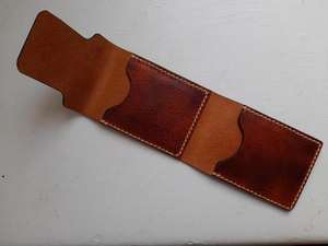 Portefeuille en cuir véritable de luxe, cousu à la main, imperméable, durable pour un usage quotidien, portefeuilles en cuir véritable pour hommes, portefeuille fait main - Product Image 2