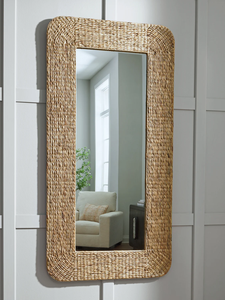 Best Choice Water Hyacinth Floor Standing <b>Mirror</b> Antique Floor <b>Mirror</b> Rustic Design Wholesale Price from Vietnam B2B - Product Image 4