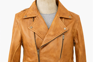 Most Popular Quality Cow Men Motorbike Leather Jackets Cognac Tan Color with Ce approved <b>protectors</b>. - Product Image 3