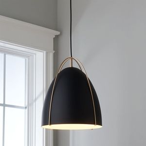 Luminaire suspendu moderne noir et or, lampe de plafond en métal design pour la maison, l'hôtel, la restauration, décoration de restaurant - Product Image 1