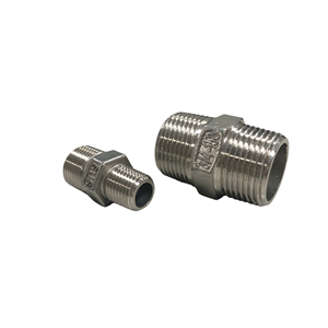 ข้อต่อหกเหลี่ยมสแตนเลส ยี่ห้อ Chico ขนาด 1/8"-4" ผิวเรียบ สำหรับงานอุตสาหกรรม รับประกัน 1 ปี รับทำโลโก้ คุณภาพสูง - Product Image 1