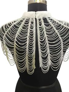 Women's Hand-Beaded Net <b>Cape</b> <b>Poncho</b> Embellished Ethnic Cover-Up for Women - Product Image 3