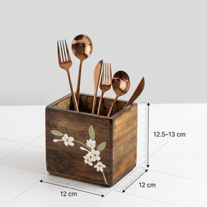 Soporte de madera para cucharas, soporte para cuchillos de cocina, soporte para colgar en la pared, soporte para utensilios de cocina para mesa de comedor - Product Image 4