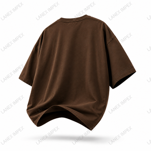 T-shirt graphique personnalisé Halloween, impression 3D en relief, motif citrouille, fantôme, château, marron, coton oversize pour hommes et femmes, streetwear - Product Image 3