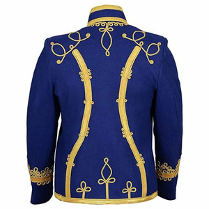 เสื้อแจ็คเก็ตบลูดับเบิ้ลสีน้ำเงินขายดีอันดับต้นๆ พร้อมลายถักทอง ผ้าขนสัตว์คุณภาพสูง ชุดประจำชาติสกอตแลนด์แบบดั้งเดิม - Product Image 2