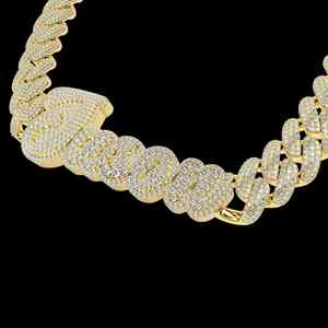 Cuban Link <b>Iced</b> <b>Out</b> Jesus Pendant <b>Chain</b> for Men 10K 14K Gold Silver Hip Hop Necklace Luxury Statement Jewelry Gift - Product Image 1