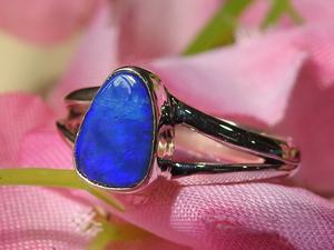 Australian Opal Ring 925 Sterling Silver October Birthstone Opal Doublets 5.5 US Size Handmade Classic <b>Wedding</b> Gift for Her - Product Image 4