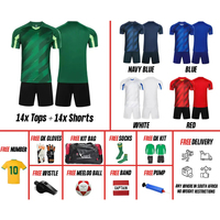 Conjunto de Uniforme de Fútbol Personalizado con Diseño Único, para Entrenamiento Profesional, Práctica Escolar/Clubes, Proveedor de Pedidos al por Mayor OEM