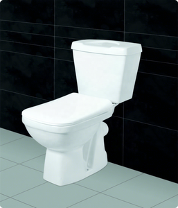 Export Quality Two Piece S <b>Trap</b> Ceramic Bathroom Toilet Ghana Close Coupled Water Closet WC System - Product Image 3