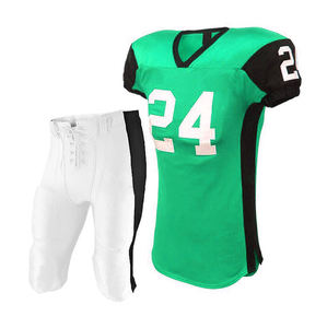 Custom American Football Adult Uniform Plus Size Sublimated Jersey Pants Professional <b>Match</b> Football Wear Short Sleeve V Neck - Product Image 5