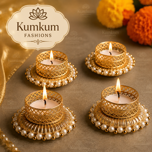Hot Selling Indian Handmade metal Tealight Candle Holder Diwali Wedding Ganesha Festive Temple Home Decor Return Gift Favors - Product Image 3