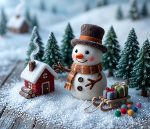 SAMYAK Handmade Cotton Santa Claus Figurine Ornament-Eco-Friendly Indoor Living Room <b>Christmas</b> Decoration CD01 Animal Toy <b>Figure</b> - Product Image 3
